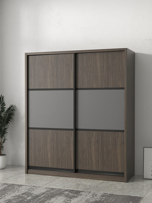 Patten Chipboard Plywood Modern Bedroom Wardrobe 2 Door Sliding Wardrobe