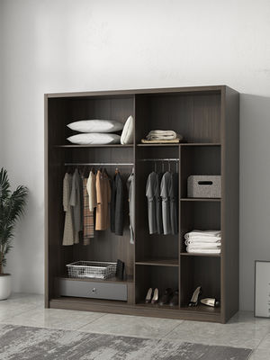 Patten Chipboard Plywood Modern Bedroom Wardrobe 2 Door Sliding Wardrobe
