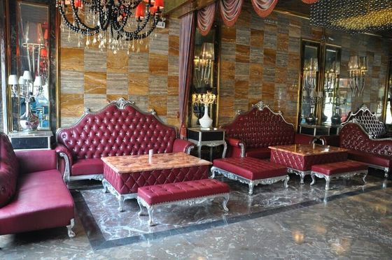 ركن غرفة المعيشة مكتب L على شكل أريكة قطاعية فندق KTV أريكة على الطراز الفرنسي