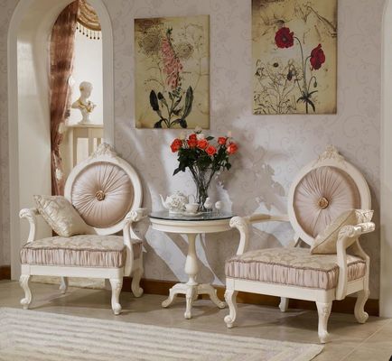 ODM Chenille Linen Champagne Modern Living Room Chair Leisure كرسي بذراعين من المخمل