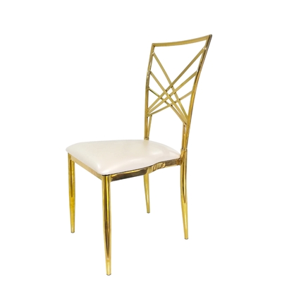 Elegant Stainless Steel Frame Chameleon Chair For Wedding