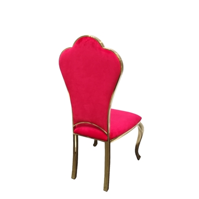 Fixed Seat Cushion Gold Leg Chairs For Wedding Reception